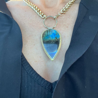 Luna Herkimer Diamond Necklace/// Bohemian Jewelry / Layering Necklaces ...