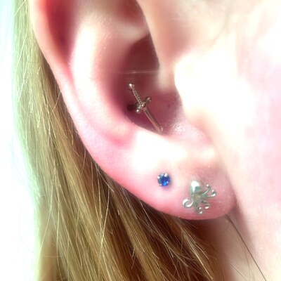 Parts Replacement-push Pin Labret Backing Only, Threadless Flat Back ...