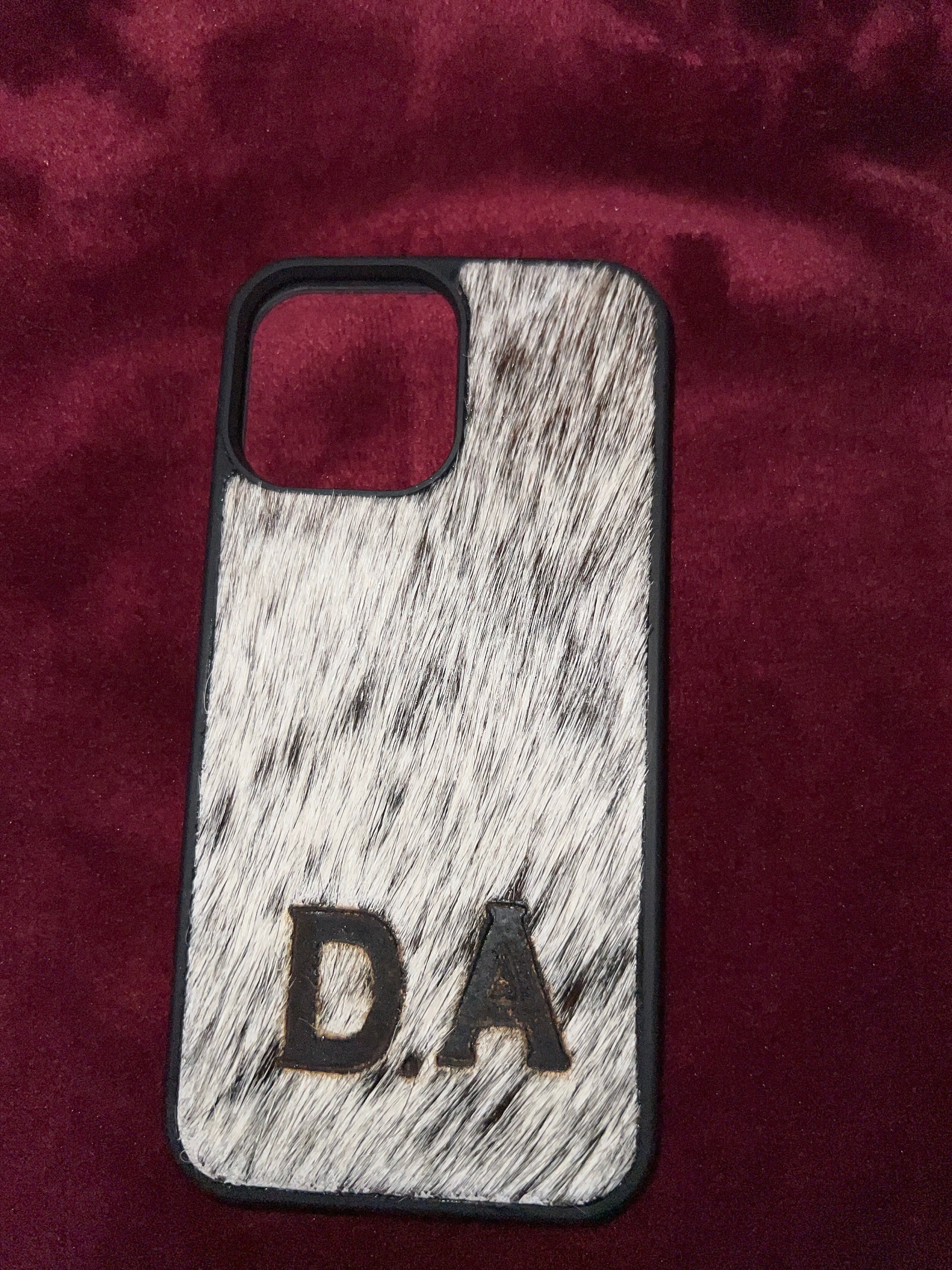 Genuine Hair On Hide, Western Cow iPhone Case, Phone Case