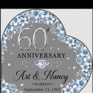 Gyufise Kuchendekoration „Happy Anniversary“ – Silber-glitzernd, Aus Karton, Für Hochzeitstag & Feiern