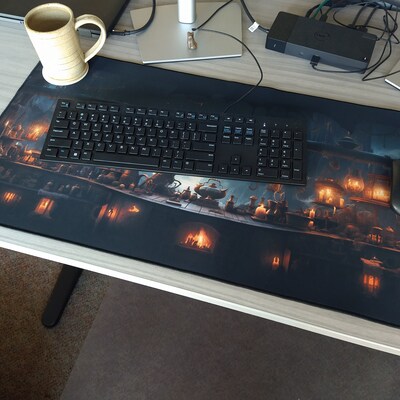 Gothic Library Dark Academia Aesthetic Desk Decor Gaming Desk ...