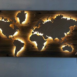 Weltkarte Holz Xxl Format Echtes Altholz Vintage Dekoration Etsy