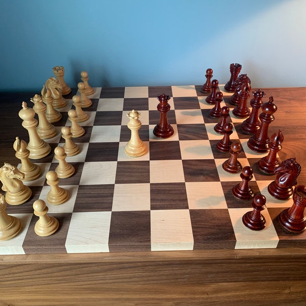 Walnut and Maple Chessboard main image 1