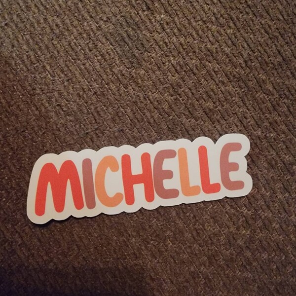 Waterproof Name Decal - Personalized Vinyl Sticker - FULL NAME STICKER ...
