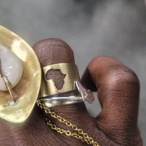 African Ring, Map of Africa, African Jewelry, African Inspired, Africa ...