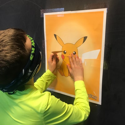 Pin the Tail on Pikachu PDF / Party Game / Digital File / - Etsy