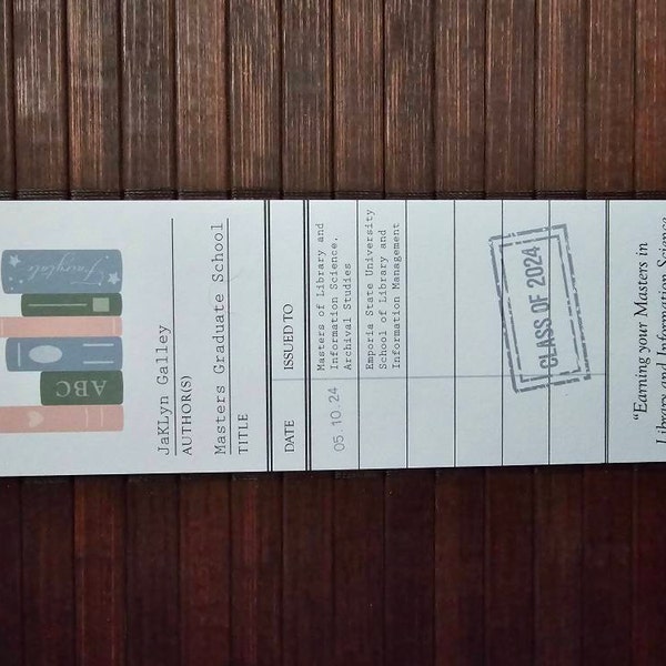Bookmark Favors - Library Card - Build-a-library Baby Shower ...