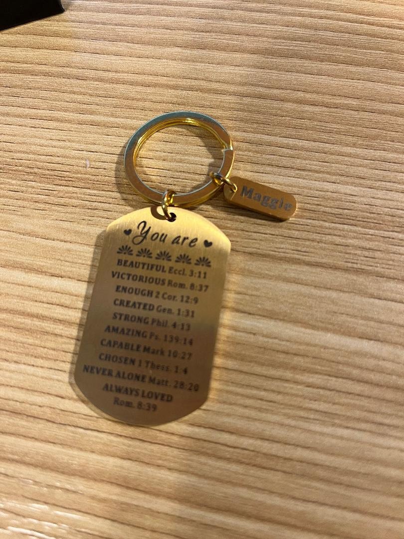 You Are Inspiration, Bible Verse Gift, Inspirational Quote Gifts, Custom Inspiration Keychain, You are beautiful Keychain, Christian Gifts