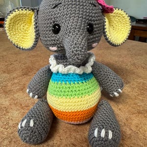 DIY Elephatn Crochet PATTERN PDF, Crochet Elephant Amigurumi ...