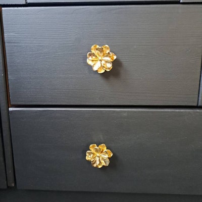 Boutons D'armoire En Laiton En Forme De Libellule, Poignée Dorée