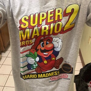 Super Mario Bros. 2 Nes Box Art Video Game T Shirt - Etsy