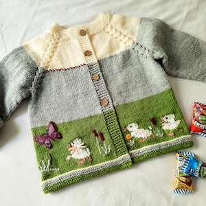 PDF KNITTING Pattern-top Down Cardigan .ducklings.p05new (Instant ...