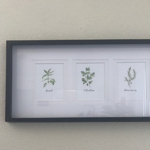Herb Prints · Set of 9 · Herb Printables · Kitchen Printables ...