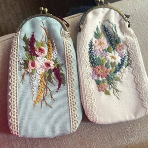 Multicolor - Gamcha Fabric Hand Embroidered Spectacle Case