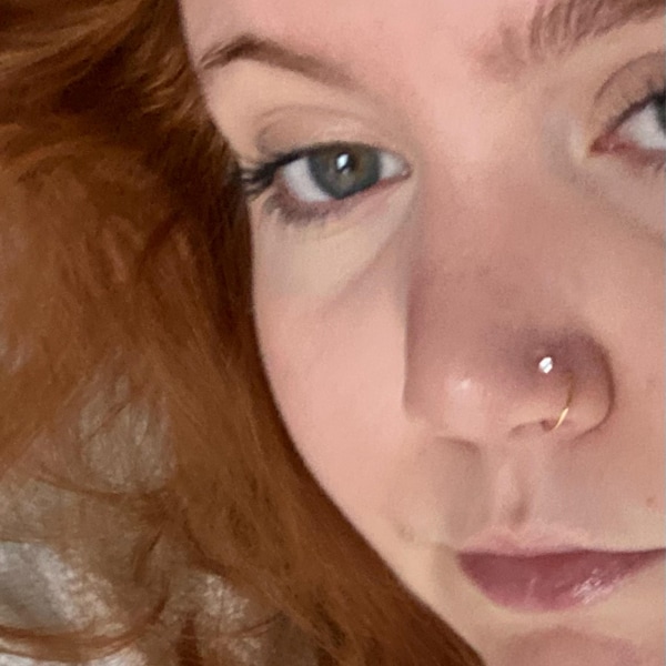 Piercing Al Naso Argento 925 Infinito Con Cristallo – Placcato Oro – Stecker Nasenpiercing