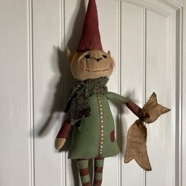 Primitive Elf Doll E-pattern - Etsy