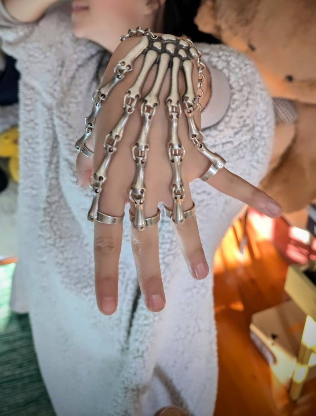 Gothic Skeleton Bracelet • Punk Gothic Skeleton Bracelet • Skeleton Hand Bracelet • Hallowen Bracelet • Hallowen Jewelry • Cosplay Costume