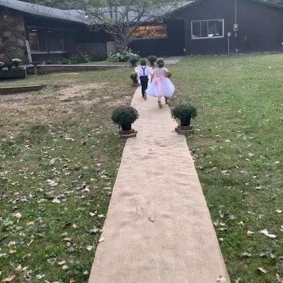 36 X 100ft Jute Burlap Aisle Runner, All Natural Burlap Runner, Rustic Wedding Runners, Aisle ...