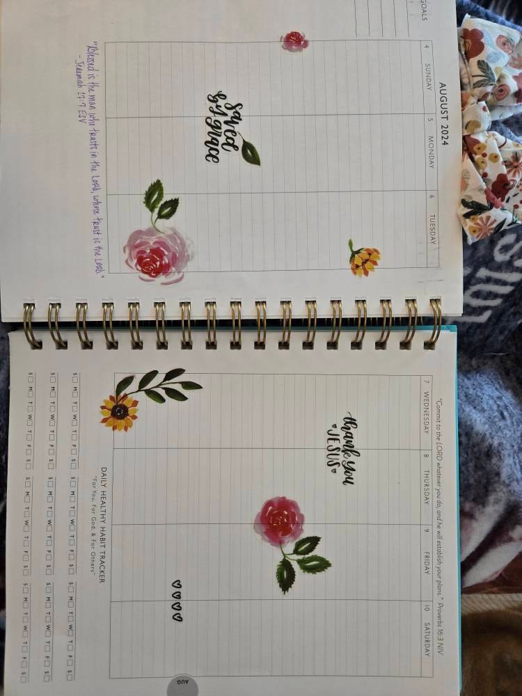 Bible and Planner Clear Stickers
