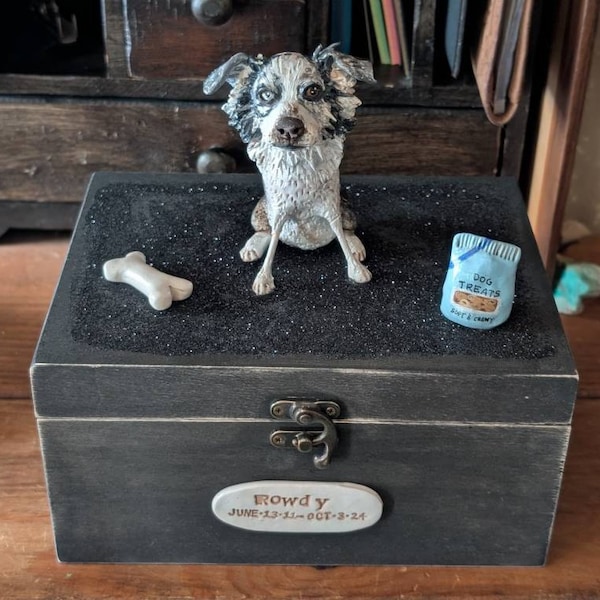 Custom Pet Memorial Clay Figurine