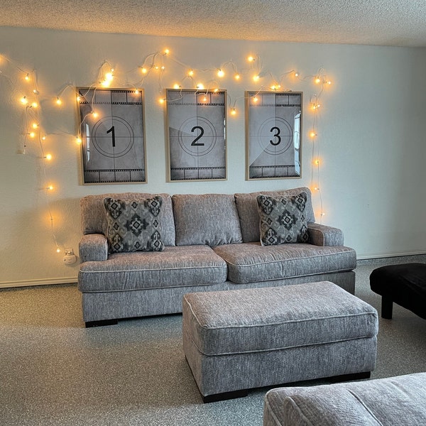 Theater Wall Art Set of 4 Movie Theater Decor Theater Lover Gift and