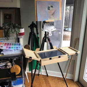 Travel Easel/Wet Panel Carrier/Pochade Box/ Outdoor Painting Kit