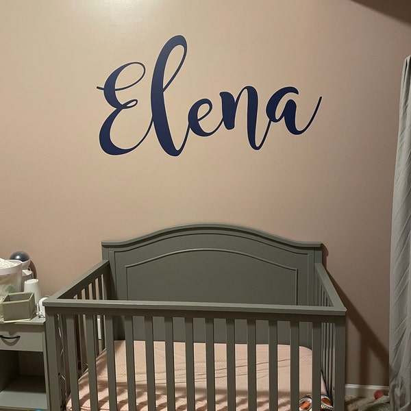 Personalized Name Monogram Wall Sticker - Custom Name Wall Decal - Kids ...