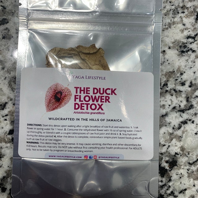 Nalego Duck Flowers Detox Tea | 1 Duck Flower | Wildcrafted Jamaican  Alkaline Herbal Tea (Flor de Pato, Palo Guaco)