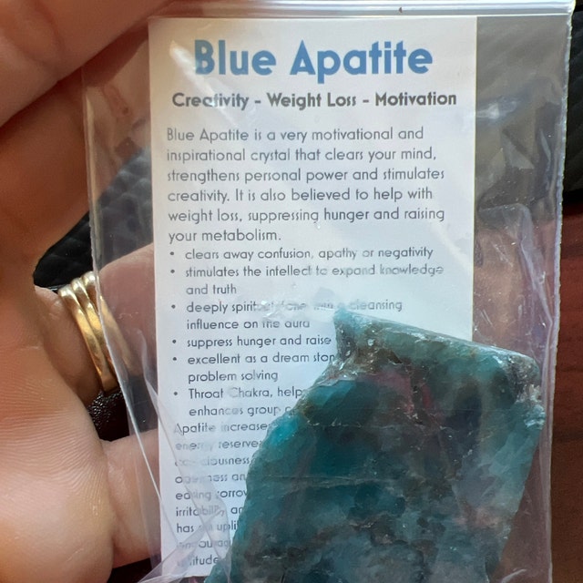 Apatite Crystal - Blue Apatite Slab - Polished Blue Apatite Apatite Crystal - Blue Apatite Slab - Polished Blue Apatite