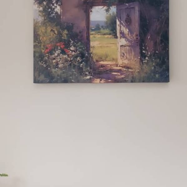 Canvas Wall Art Print of Cream Roses in Pastel Tones Elegant, Textured