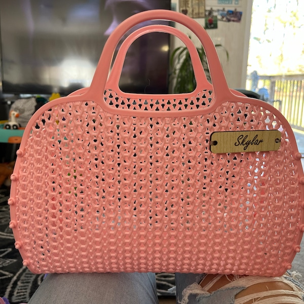 Girls Birthday Party Gift, Custom Jelly Beach Bag - Etsy