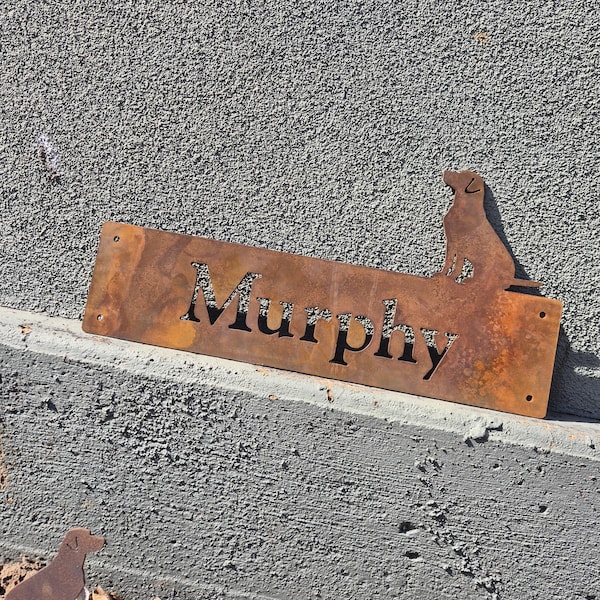 Custom Corten Steel (rusty) Property Address Sign (medium), Business ...