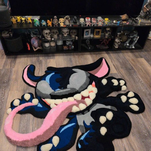 3d Pink Panther Tufted Rug, Handmade Tufted Custom Rug, Funny Rug Gift ...