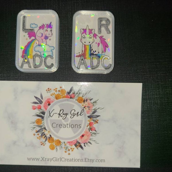 Einhorn Röntgen Marker Einhorn Puke Röntgen Marker mit Initialen