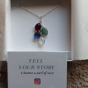 Mothers day Personalized Gift for Mom, Birthstone Necklace, Custom Necklace For Mom, Kids Initial Jewelry, Mommy Necklace, Family Necklace photo