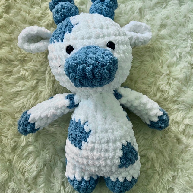 Mewaii Crochet Cow Blueberry Kits Original Designed For Beginners with Easy  Peasy Yarn