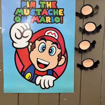 Pin The Mustache Game Printable