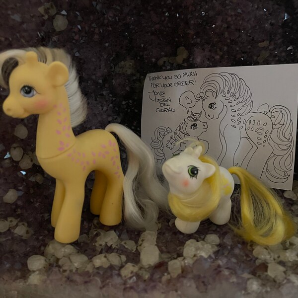 G1 My Little Pony mein kleines ringlet brush'n grow ponies #geektradeponeyg1