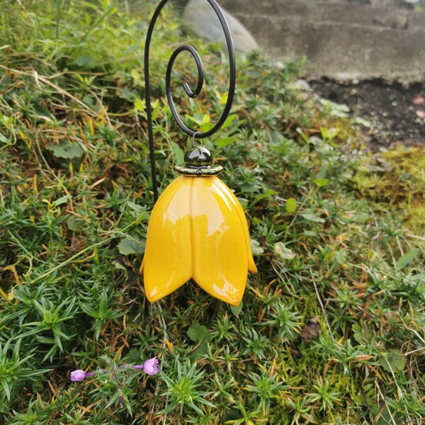 Keramik Glockenblume handgefertigte Keramik Blume für Geschenk, Kretaiv