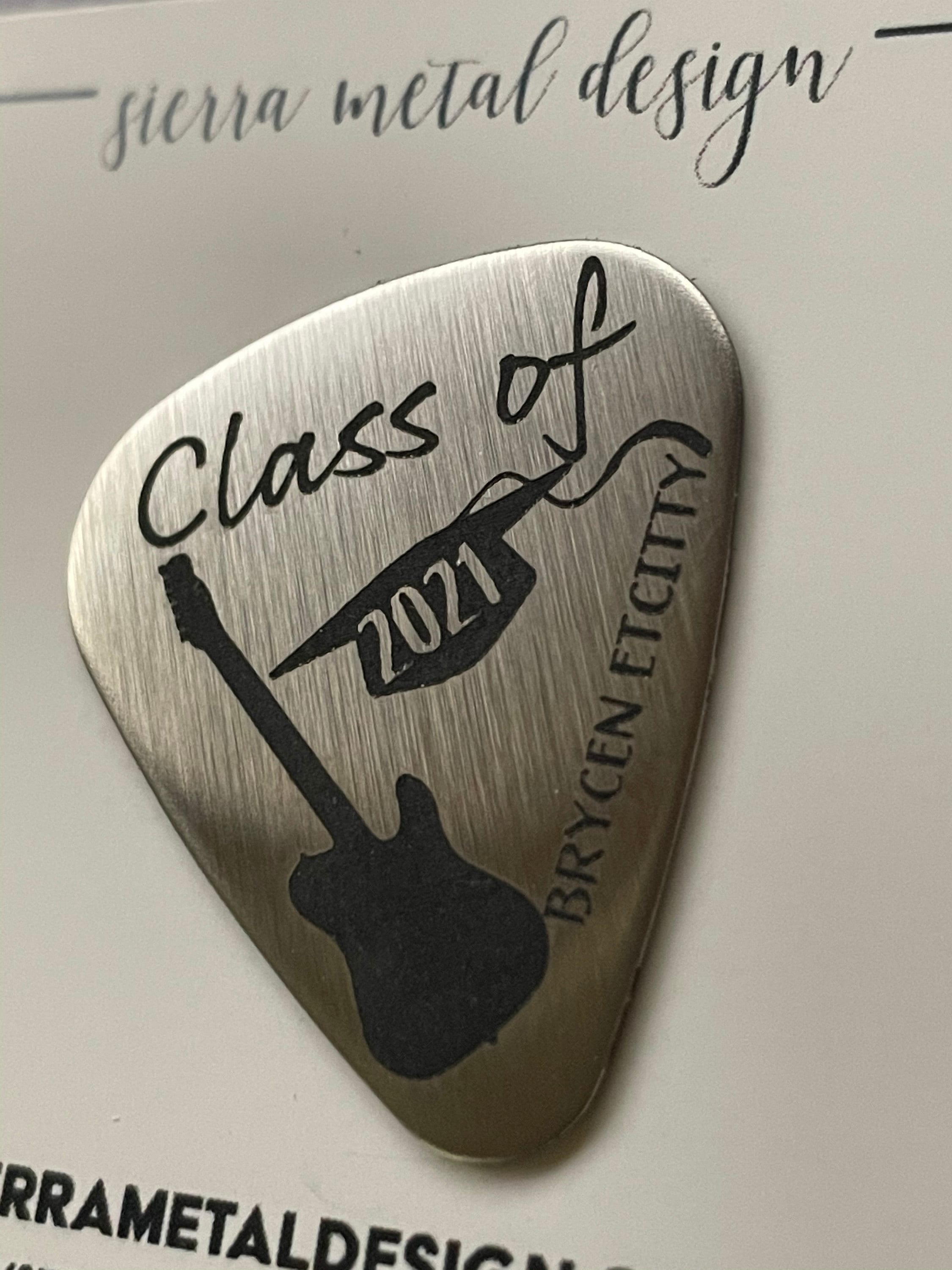 Class Of 2024 Guitar Pick High School Graduation Gift Boy Guitar Pick Graduation Gift Boy Graduation Guitar Pick 2024 Graduation Gift