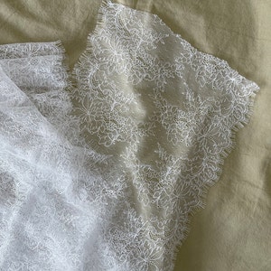 French Sequined Lace Fabric by the Yard for Bridal Dress - Etsy