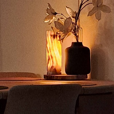 Onyx Marble Lamp Cube 6in, Vintage Light, Table Lamp, Father's Day Gift ...