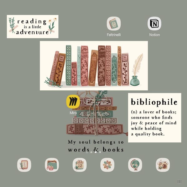 Bookworm App Icons for Ios and Android in Beige Tones Reading ...