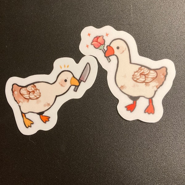 Choose Your Goose Stickers / Cute Animal Stickers / Laptop Stickers ...