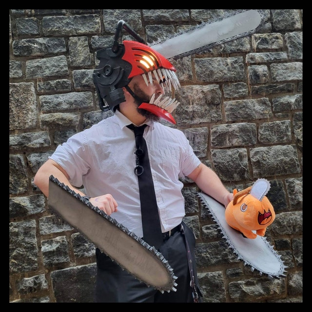 Chainsaw Devil EVA Foam Chainsaw Helmet Kit Perfect for Cosplay LARP and  Costume Making 