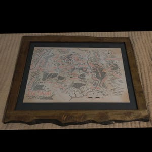 手描きトールキン風の地図アートワーク、ホビット庄の地図 - Etsy 日本