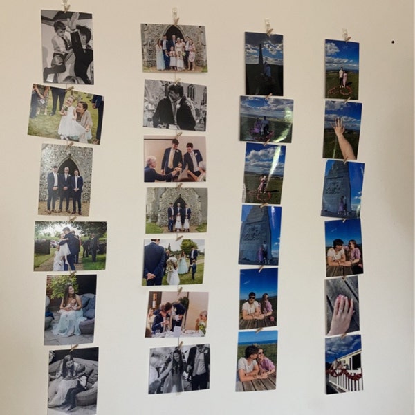 Vertical Cable Photo Display, Room Decor Clothespeg Wire Picture Hanger ...