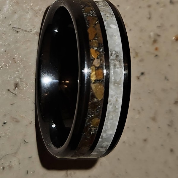 Memory Rings Custom Cremation Memorial Ring - Ash Ring - Pet Cremation - Remains ...
