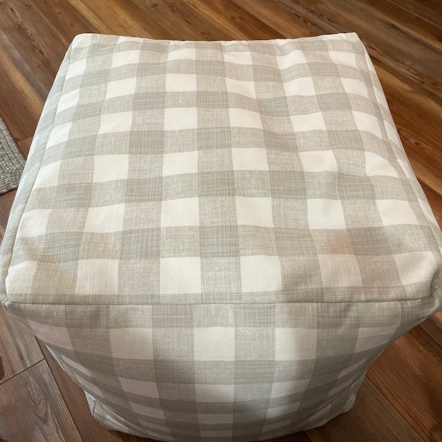 Buffalo check ottoman cover hotsell