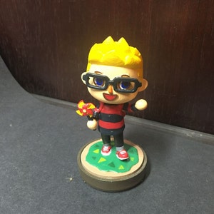 Figurine Animal Crossing – Mary Et Villageois – Sous Cloche Décorative – Fait Main 2023